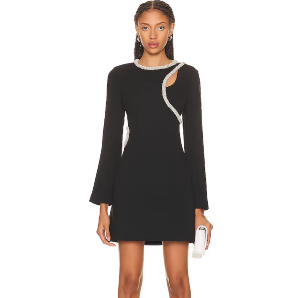 NWT Katherine Diamante Cutout Mini Dress in Black
SIMKHAI (0)